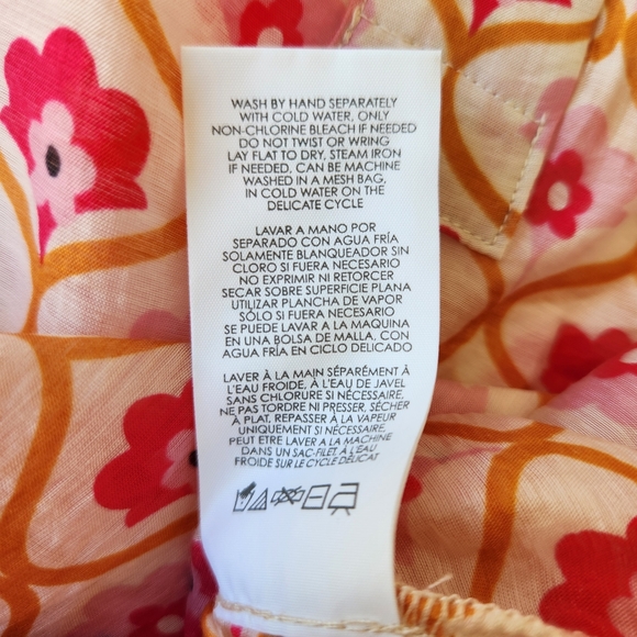 Cabi Bungalow Top Spring 2023 Floral Print Pink Cute Pretty Sleeveless Small - Picture 11 of 13